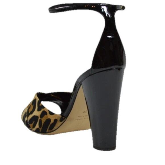 Giuseppe Zanotti shoes heels pumps marry janes black leopard criss cross 36 6 - Picture 7 of 14